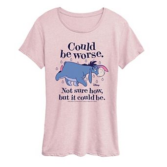 Disney's Winnie The Pooh Eeyore Women's Could Be Worse Graphic Tee