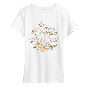 Disney's Bambi Women's Be Kind To All Graphic Tee