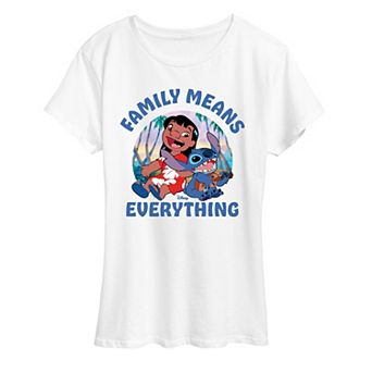Disney's Lilo & Stitch Women's Family Means Everything Graphic Tee