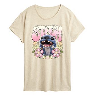 Disney's Lilo & Stitch Women's Floral Graphic Tee