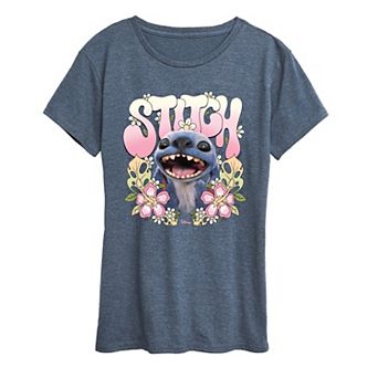 Disney's Lilo & Stitch Women's Floral Graphic Tee