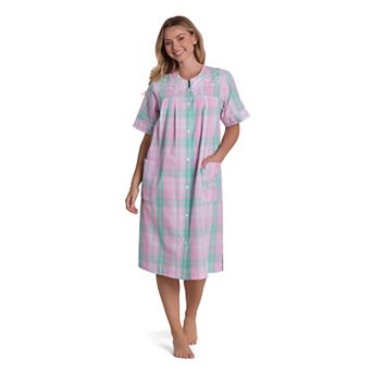 Women's Miss Elaine Essentials Seersucker Short Robe