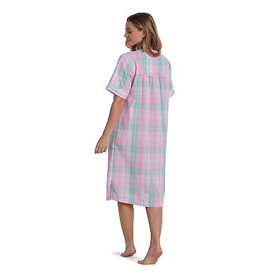 Women's Miss Elaine Essentials Seersucker Short Robe