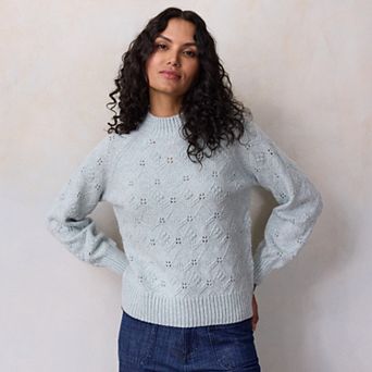 Women's LC Lauren Conrad Balloon Sleeve Mockneck Sweater