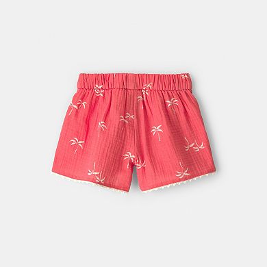 Toddler Girl Carter's Palm Tree Tropical Gauze Shorts