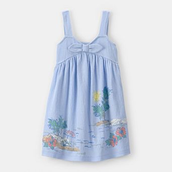 Toddler Girl Carter's Scenic Beach Sleeveless Dress