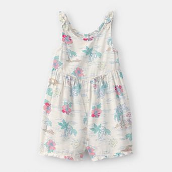 Toddler Girl Carter's Tropical Beach Sleeveless Romper