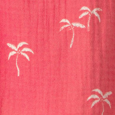 Toddler Girl Carter's Palm Tree Tropical Gauze Ruffle Tank Top