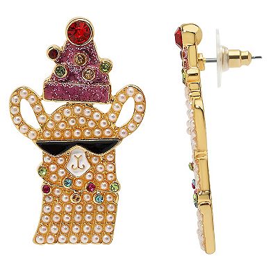 Gold Tone Multi Llama Gold Tone Earrings