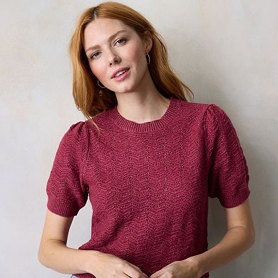 Women's LC Lauren Conrad Pointelle Sweater Top