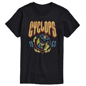 Men's Marvel X-Men Cyclops Vintage Metal Band Graphic Tee