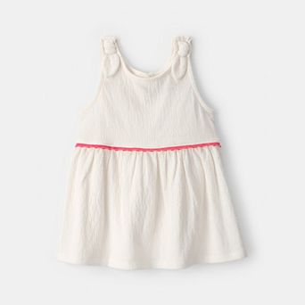 Toddler Girl Carter's Crinkle Ruffle Tank Top