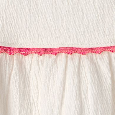 Toddler Girl Carter's Crinkle Ruffle Tank Top