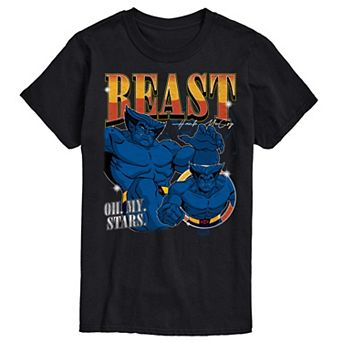 Men's Marvel X-Men Beast Bootleg Oh My Stars Graphic Tee