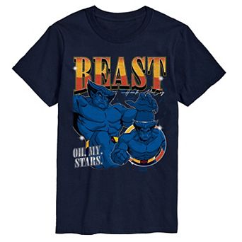 Men's Marvel X-Men Beast Bootleg Oh My Stars Graphic Tee