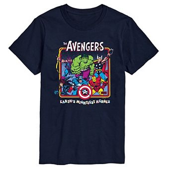 Men's Marvel The Avengers Earth's Mightiest Heroes Graphic Tee