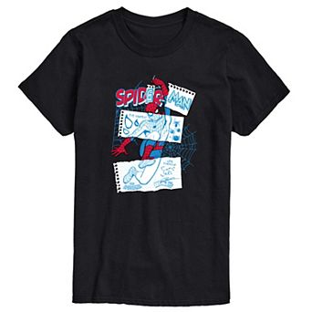 Men's Marvel Your Friendly Neighborhood Spider-Man Sketch Graphic Tee