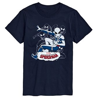 Men's Marvel Your Friendly Neighborhood Spider-Man Oscorp Suit Line Art Graphic Tee