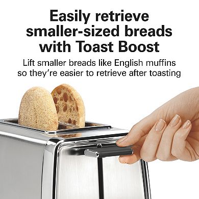 Hamilton Beach 2 Slice Toaster with Bagel and Defrost Functions