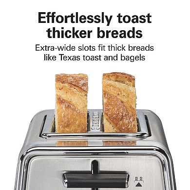 Hamilton Beach 2 Slice Toaster with Bagel and Defrost Functions