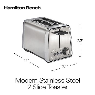 Hamilton Beach 2 Slice Toaster with Bagel and Defrost Functions