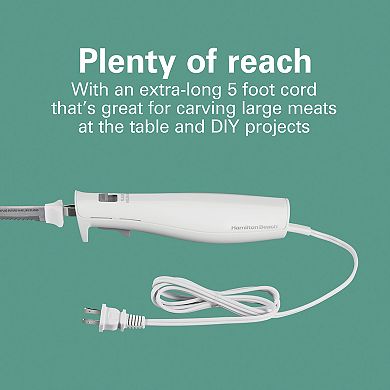 Hamilton Beach Electric Knife Set with Fork and Storage Case