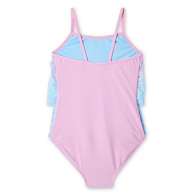 Girls 4-16 Breaking Waves Adaptive Triple Tier Crochet One Piece Swimsuit