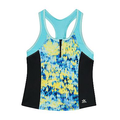 Girls 4-20 ZeroXposur 3-Piece Tankini, Swim Briefs & Cover-Up Shorts Set in Regular & Plus Size