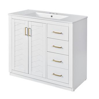 Merax 36'' Bathroom Vanity with Ceramic Sink Combo