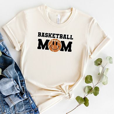 Simply Sage Market Basketball Mom Smiley Face Short Sleeve Tee