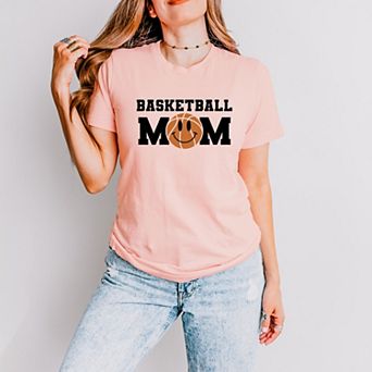 Simply Sage Market Basketball Mom Smiley Face Short Sleeve Tee