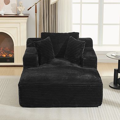 Merax Chaise Lounge Sofa Bed 48.8" Upholstered Sofa Couch