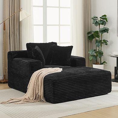 Merax Chaise Lounge Sofa Bed 48.8" Upholstered Sofa Couch