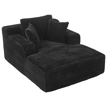 Merax Chaise Lounge Sofa Bed 48.8" Upholstered Sofa Couch