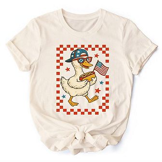 4th of July Patriotic Duck T-Shirt, Funny Independence Day Tee