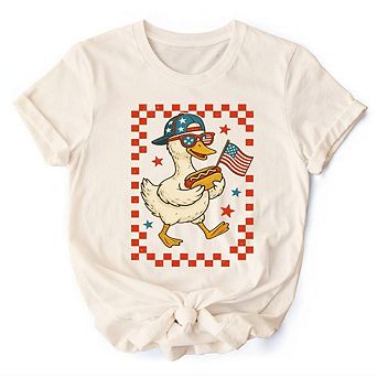 4th of July Patriotic Duck T-Shirt, Funny Independence Day Tee