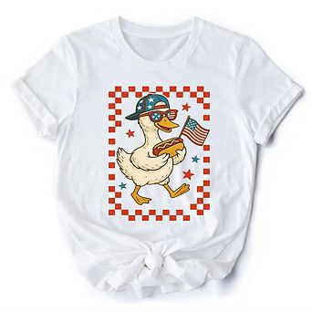 4th of July Patriotic Duck T-Shirt, Funny Independence Day Tee