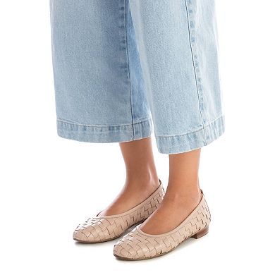 Carmela Leather Collection Women's Braided Flats 161662