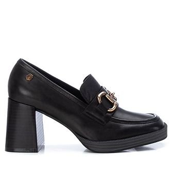 Carmela Collection, Women's Leather Heeled Loafers 161235