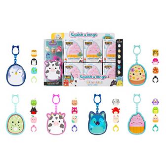 Squish-a-longs Clip-a-longs Blind Collectibles 5-Surprise Set