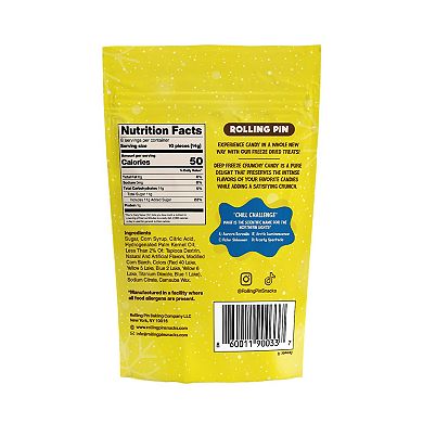 Rolling Pin Snacks Iced Lemonade Freeze Dried Candy 4 oz