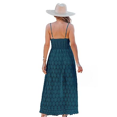 Women's Cupshe Slip Smocking Jumpsuit Dress