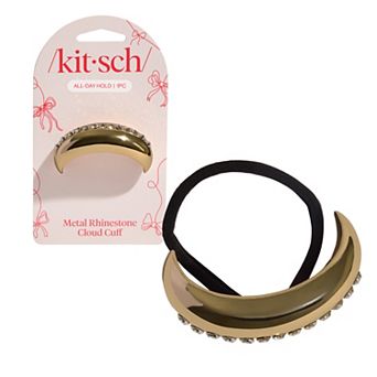 Kitsch Metal Rhinestone Medium Cloud Cuff Hair Tie