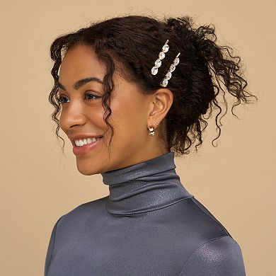 Kitsch Metal Gemstone Bobby Pins 2-pc. Set