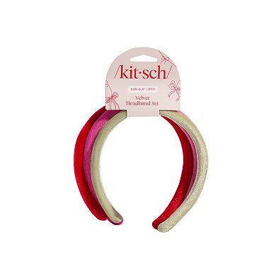 Kitsch Velvet Headband 3-pc. Set