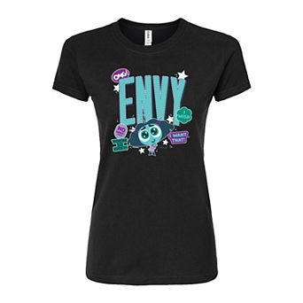 Disney / Pixar's Inside Out 2 Envy Juniors' Stickers Fitted Tee