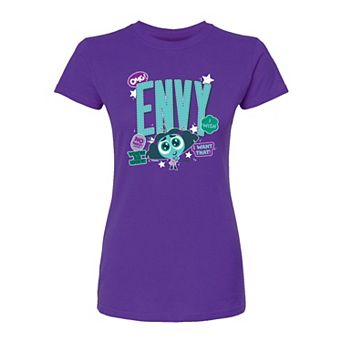 Disney / Pixar's Inside Out 2 Envy Juniors' Stickers Fitted Tee