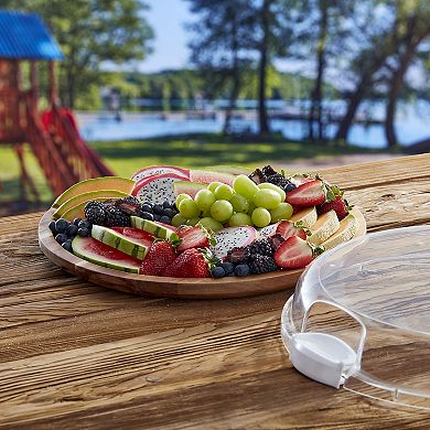 Farberware® 14-Inch Acacia Round Cutting Board