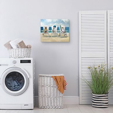 16" x 20" Beach Babes Cat Wall Art