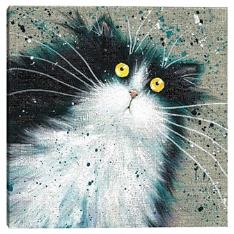 16" x 16" Cat Canvas Wall Art
